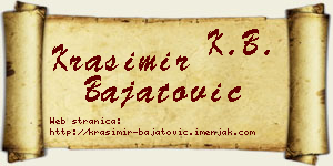 Krasimir Bajatović vizit kartica